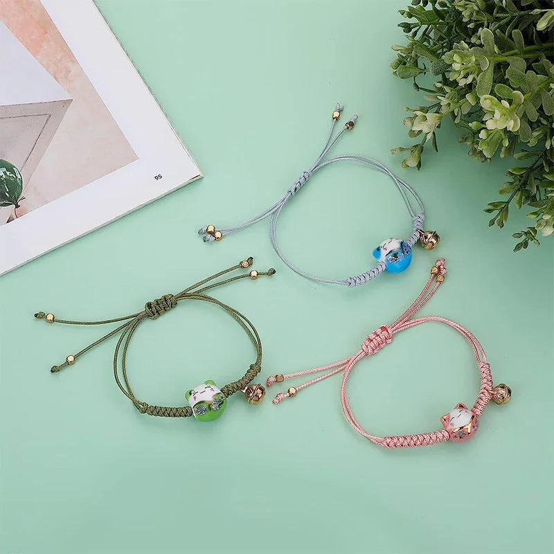 Lot De Bracelets Japonais Chat Chanceux