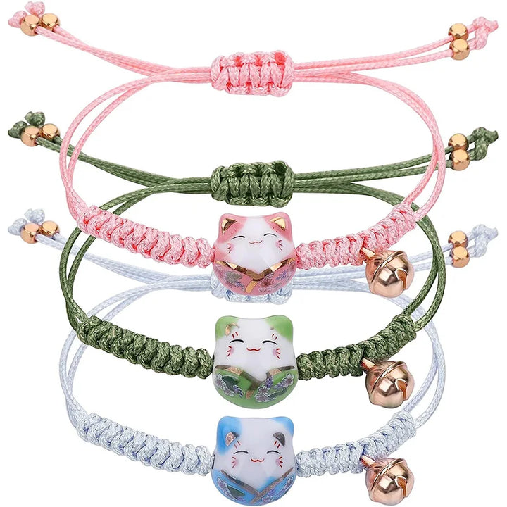 Lot De Bracelets Japonais Chat Chanceux Chic