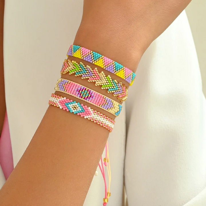 Lot De Bracelets Miyuki Arc-En-Ciel de qualité