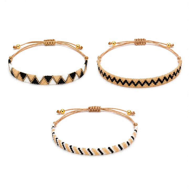 Lot De Bracelets Miyuki Tissé Élégants