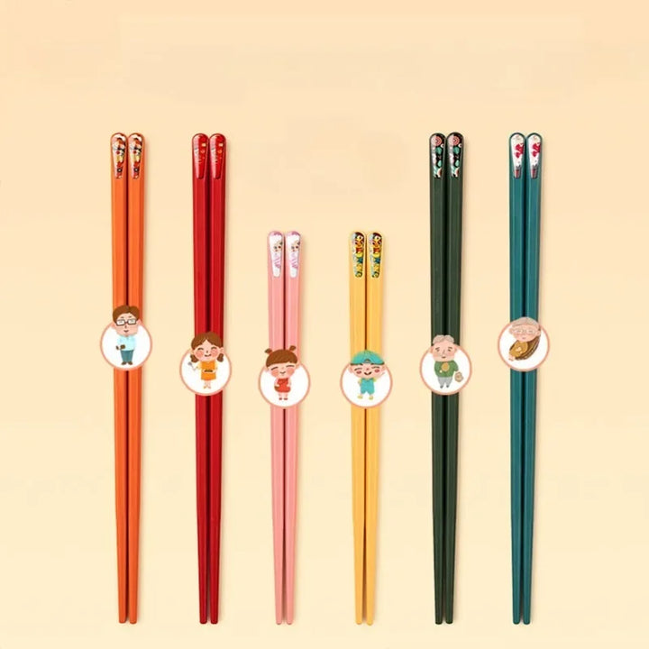 Lot de Baguettes Japonaises Antidérapantes 