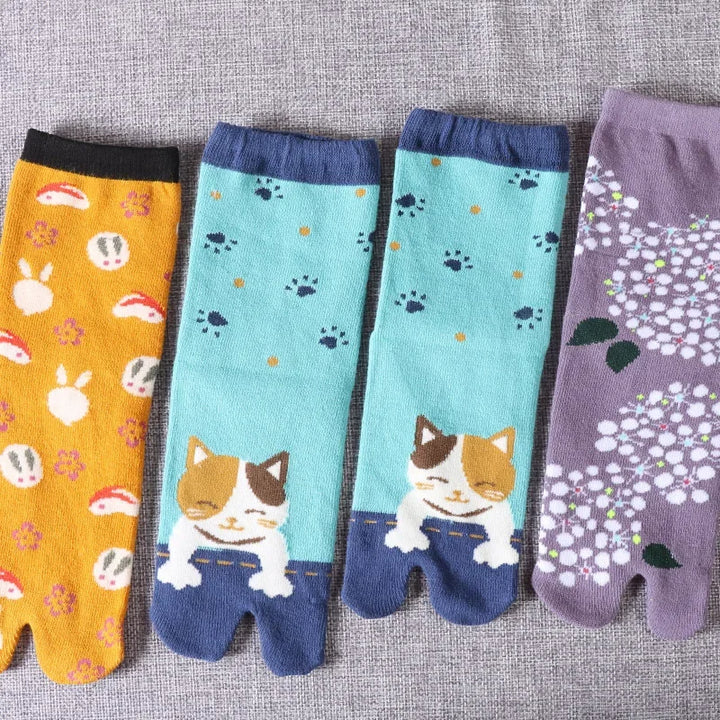 Lot de Chaussettes Japonaises Fantaisie Chic