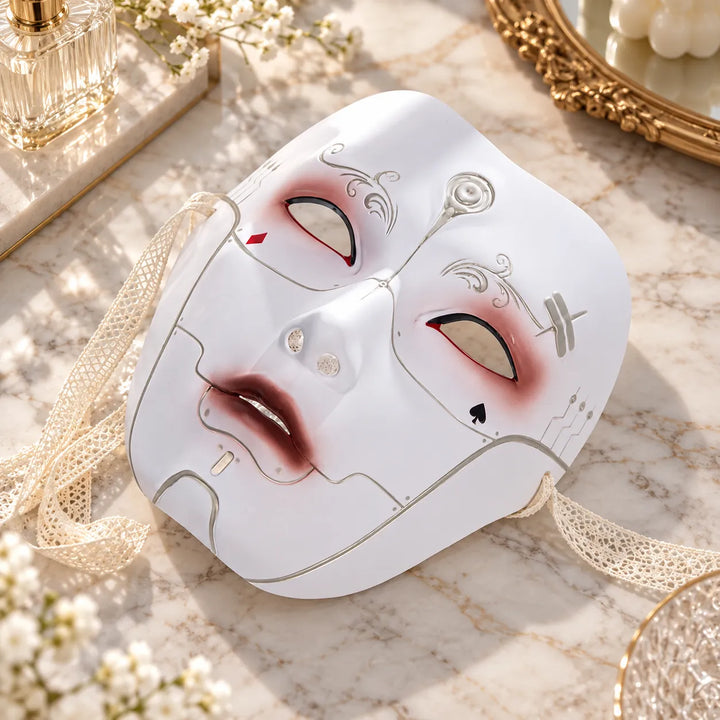 Masque Japonais Cosplay Femme Blanc
