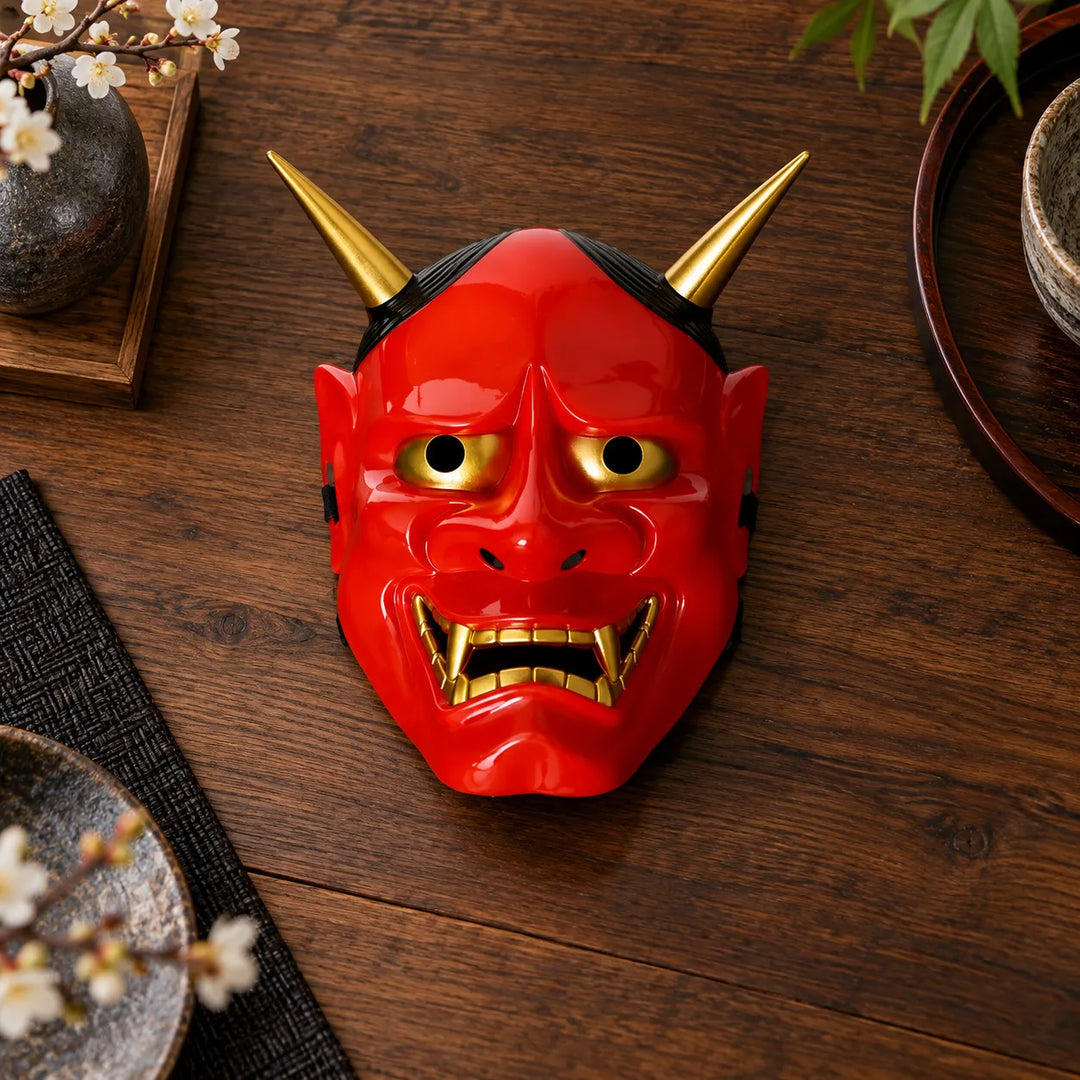 Masque Japonais Rouge Original