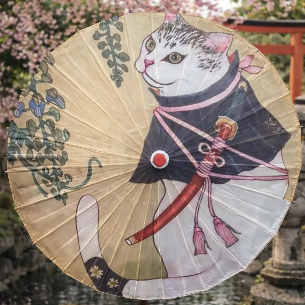 Ombrelle Chat Samouraï
