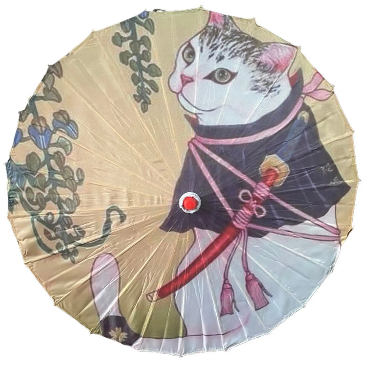 Ombrelle Chat Samouraï Chic
