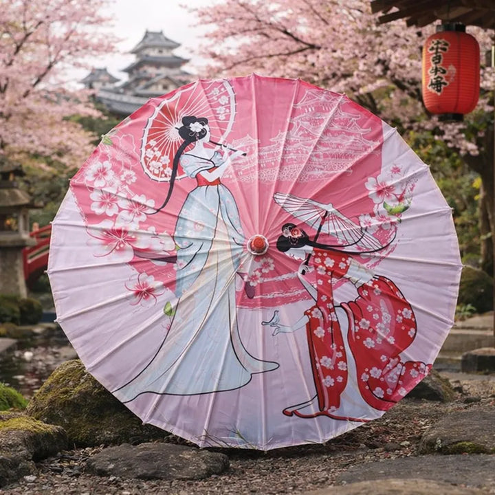 Ombrelle Femmes Japonaises Unique