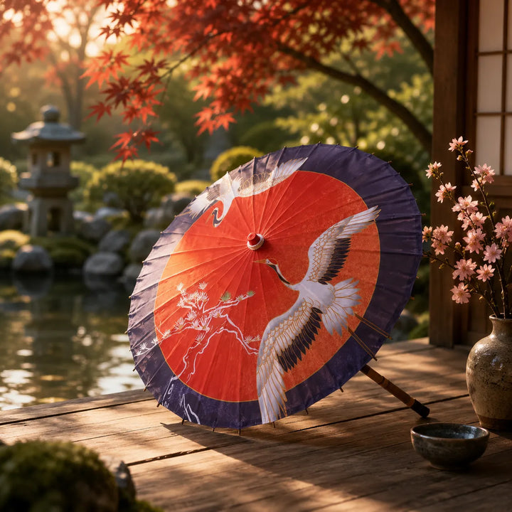 Ombrelle Grues Japon Chic