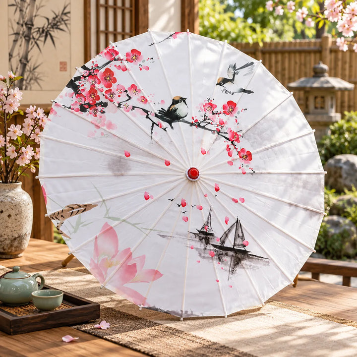 Ombrelle Japonaise Blanche Belle