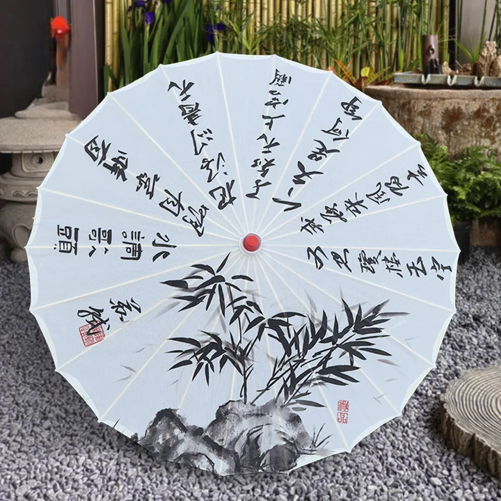 Ombrelle Japonaise Blanche Design Unique