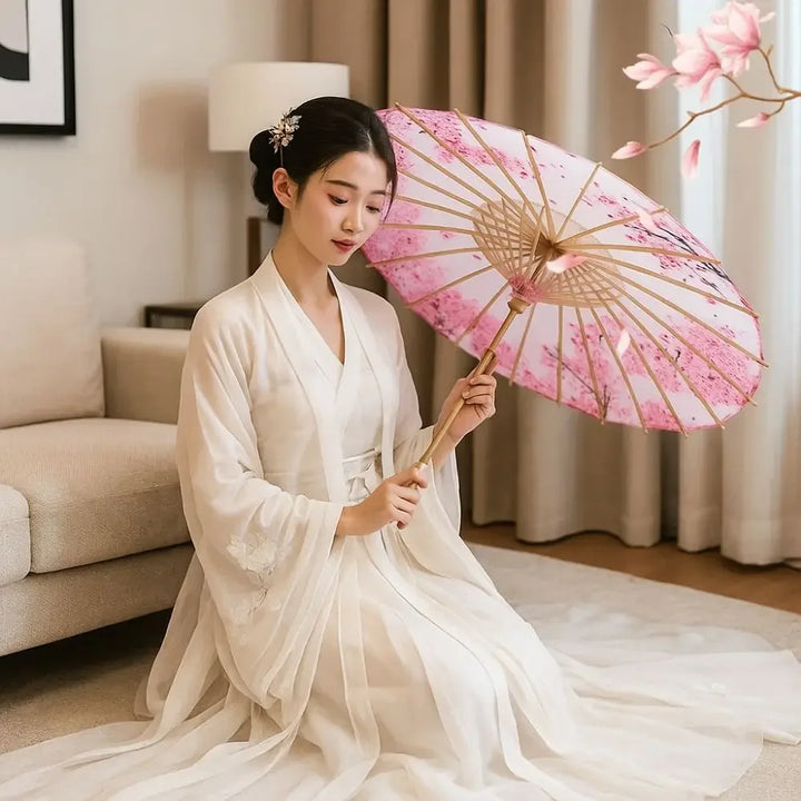 Ombrelle Japonaise Cerisier Légère