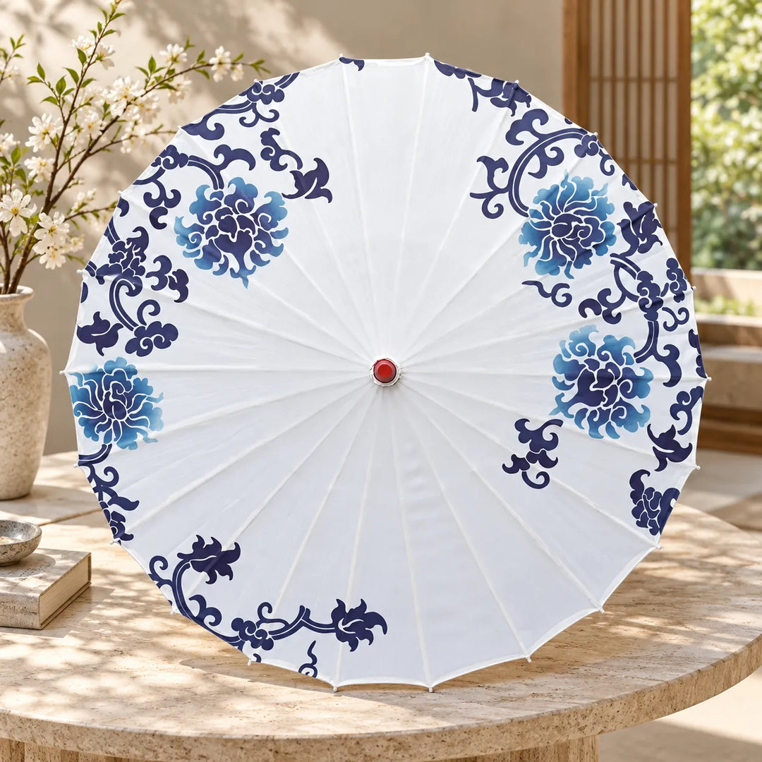 Ombrelle Japonaise Féminine Blanc