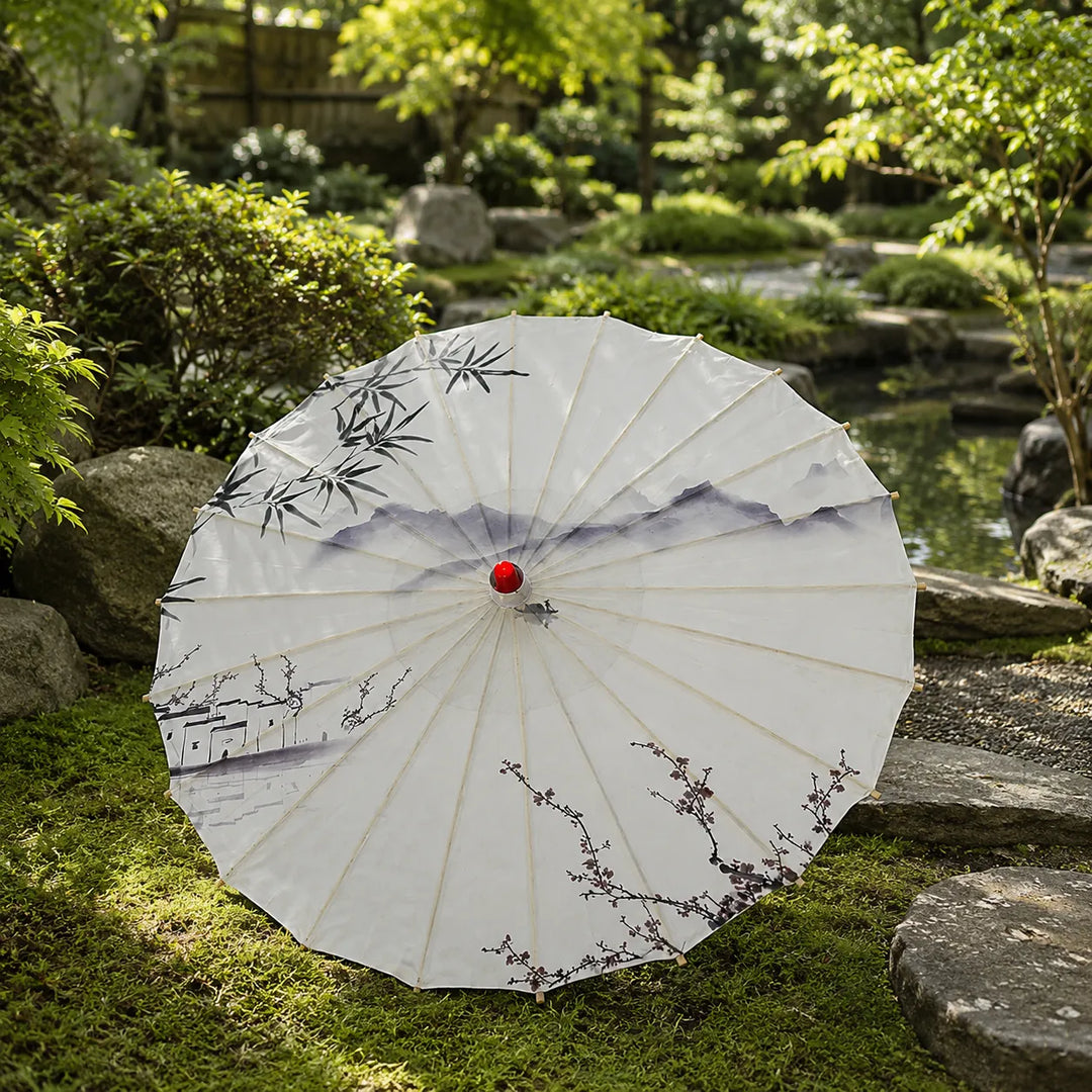 Ombrelle Japonaise Motif Paysager