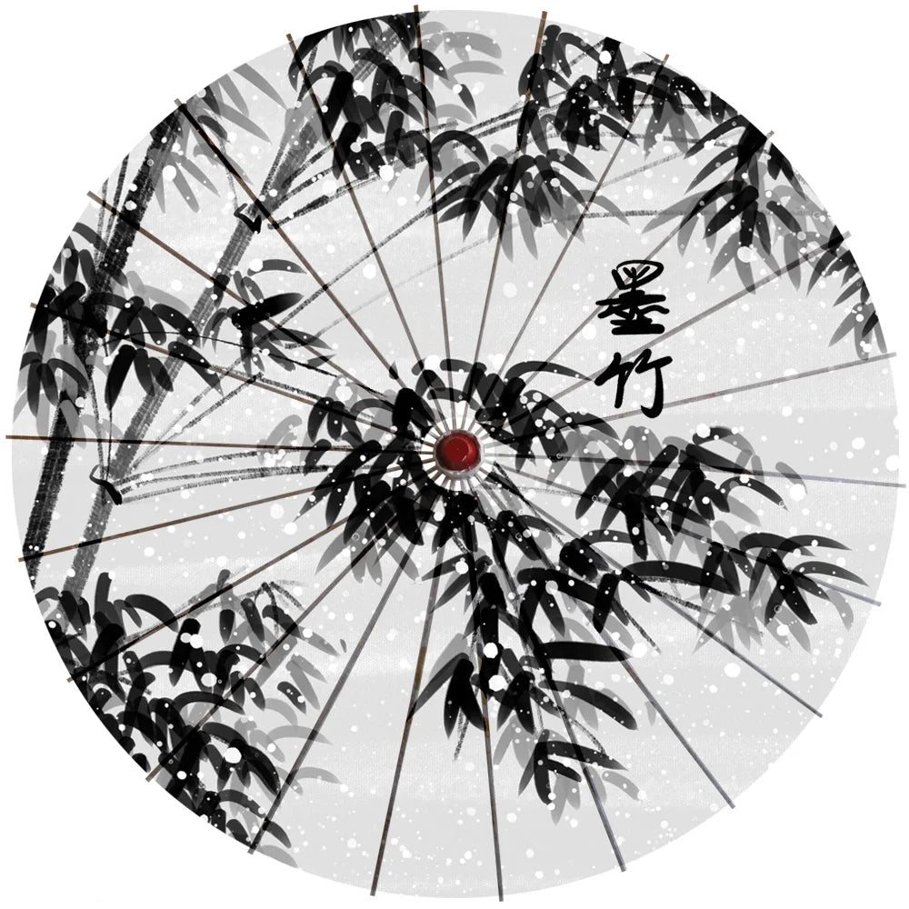 Ombrelle Japonaise Noir et Blanc Design