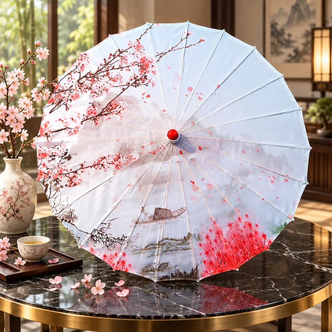 Ombrelle Japonaise Paysage Sakura Belle