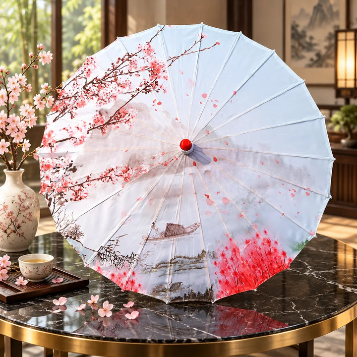 Ombrelle Japonaise Paysage Sakura Belle