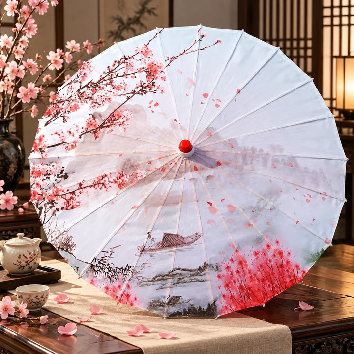 Ombrelle Japonaise Paysage Sakura Originale