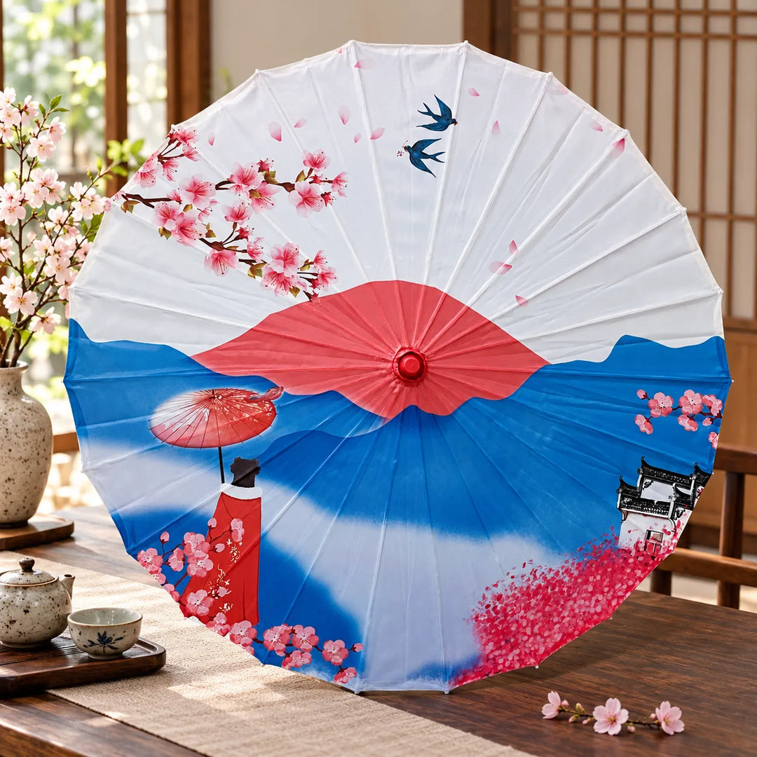 Ombrelle Japonaise Paysage Traditionnel