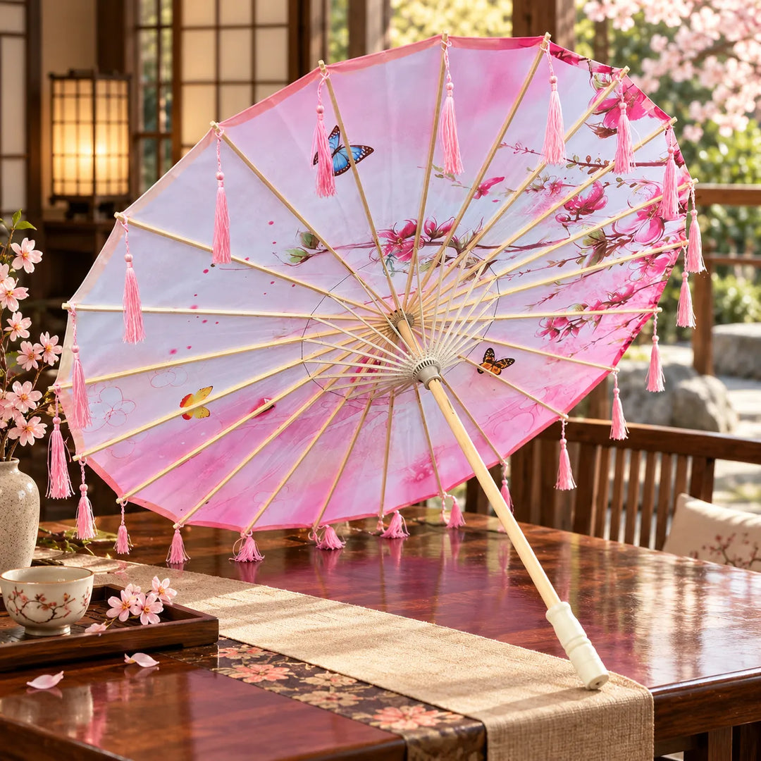 Ombrelle Japonaise Rose