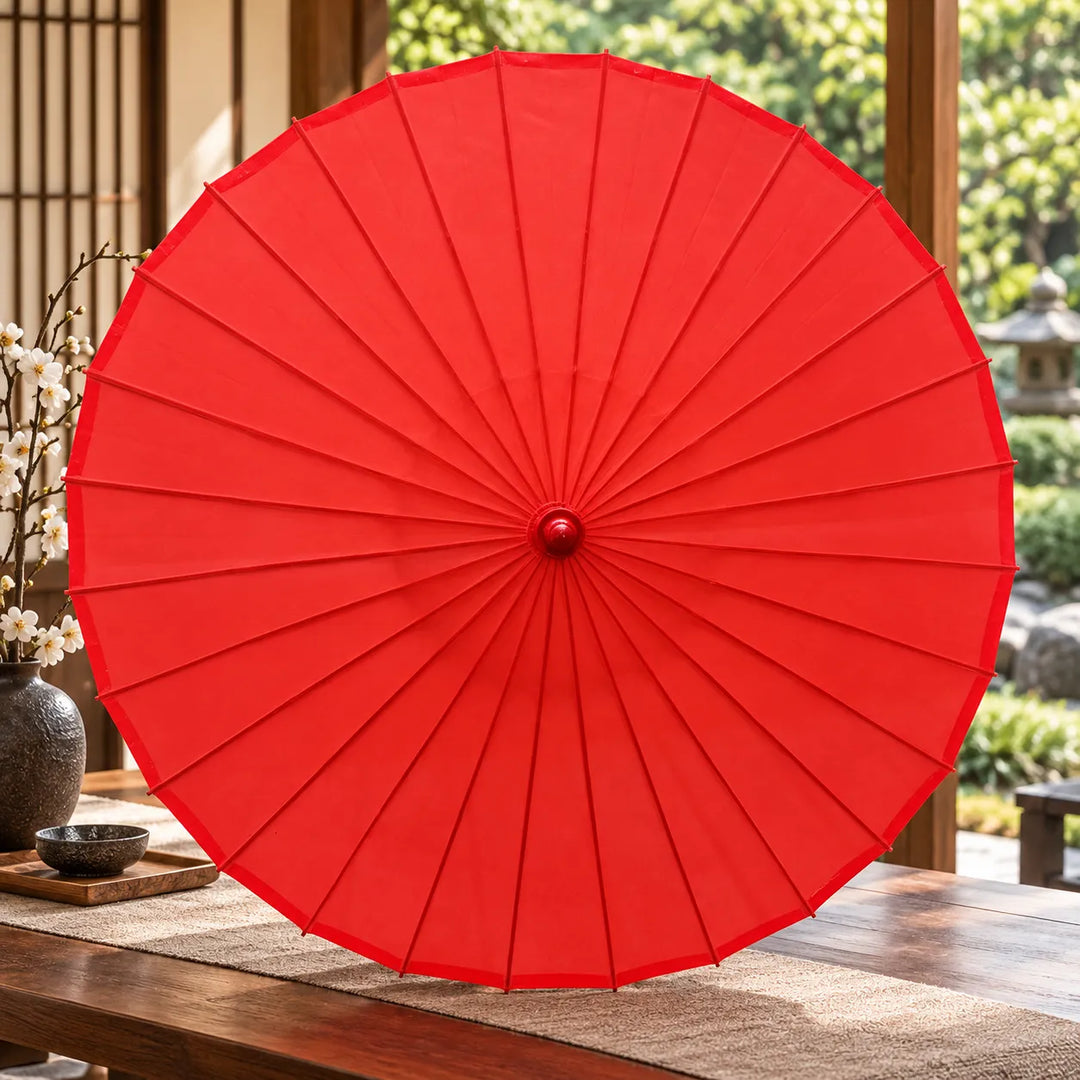 Ombrelle Japonaise Rouge Belle