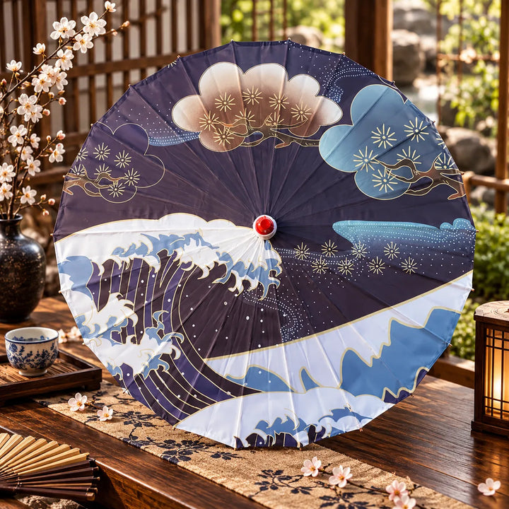 Ombrelle Japonaise Vague Kanagawa