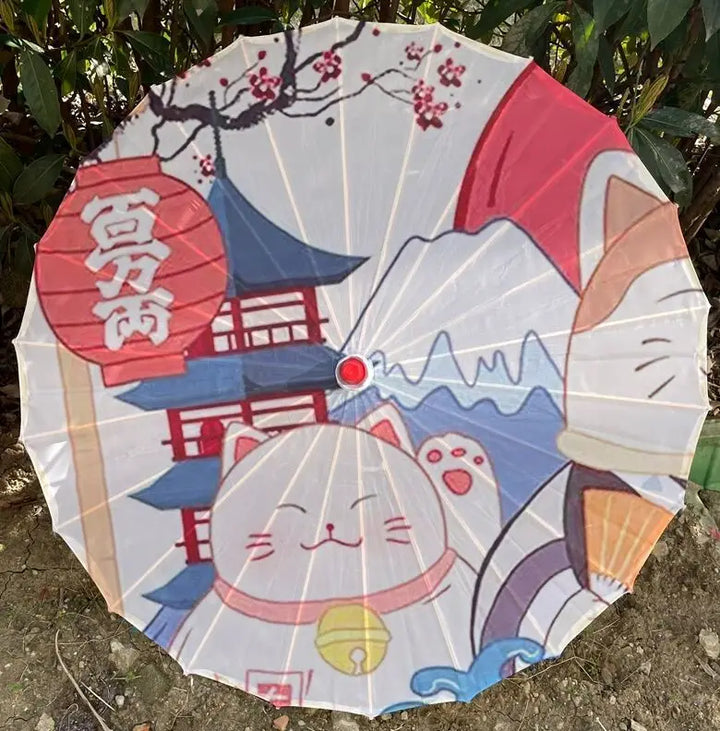 Ombrelle Maneki Neko Japonais