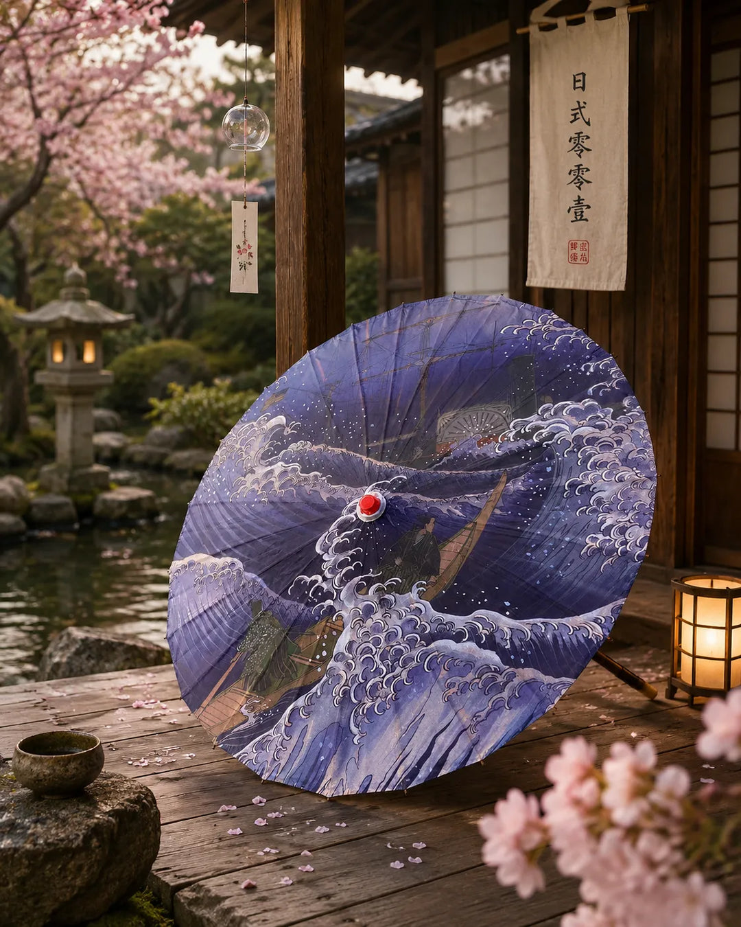 Ombrelle Vague Japon Unique