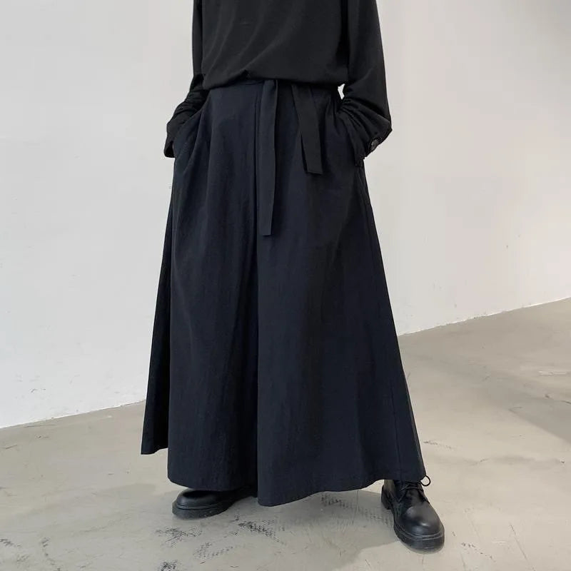 Pantalon Hakama Japonais Noir
