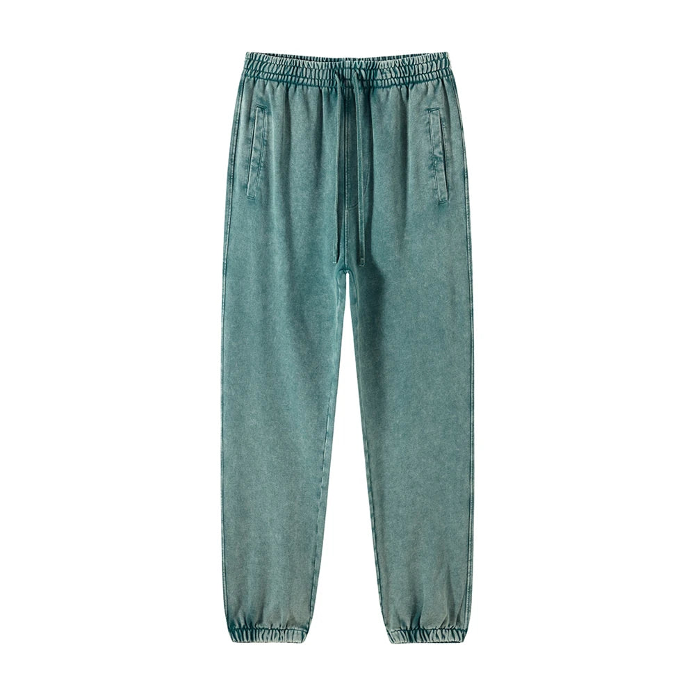 Pantalon Japonais Délavé Rétro bleu