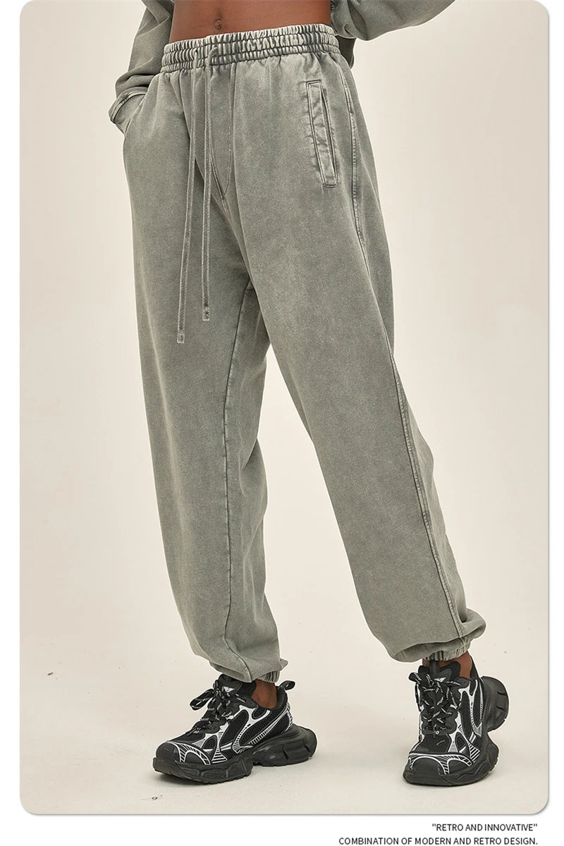 Pantalon Japonais Délavé Rétro long