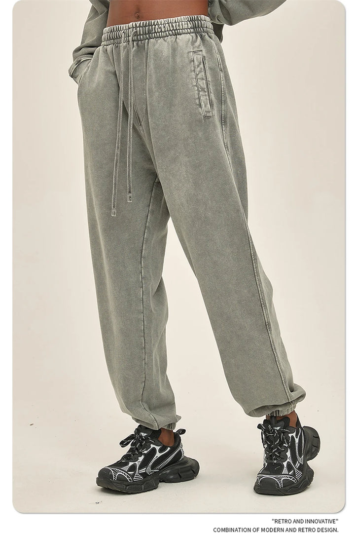 Pantalon Japonais Délavé Rétro long