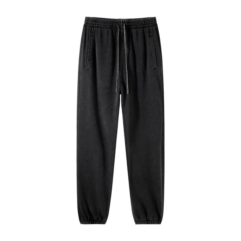 Pantalon Japonais Délavé Rétro noir