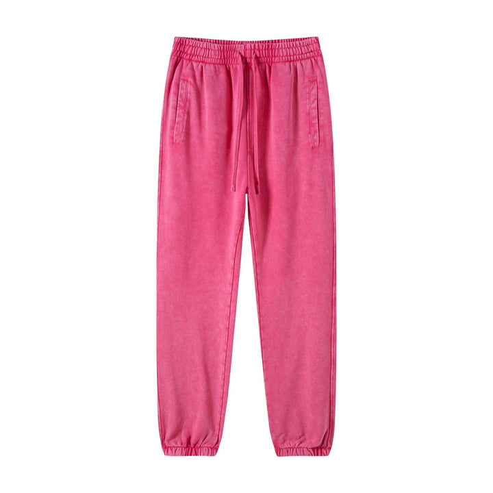 Pantalon Japonais Délavé Rétro rose