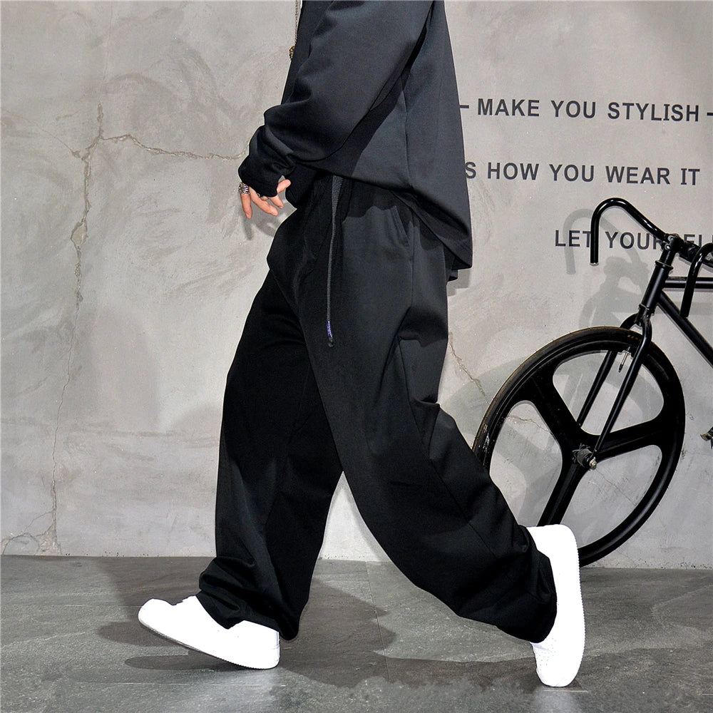 Pantalon Japonais Droit à Ceinture