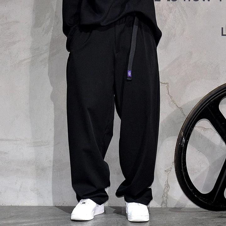 Pantalon Japonais Droit à Ceinture Chic