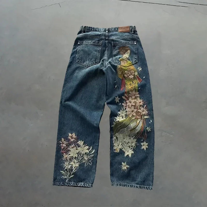 Pantalon Japonais Jean Brodé Chic