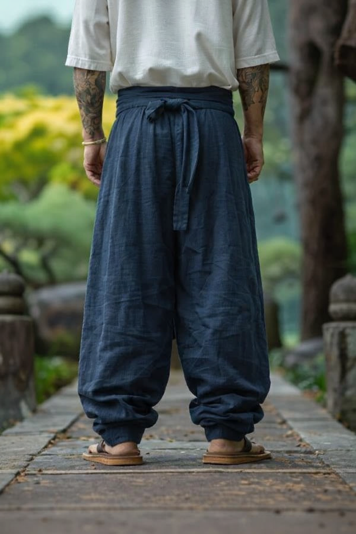 Pantalon Japonais Léger Décontracté Ample