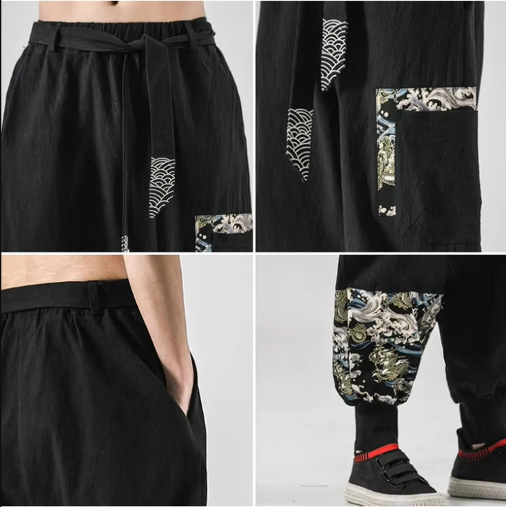 Pantalon Japonais Motifs Traditionnels