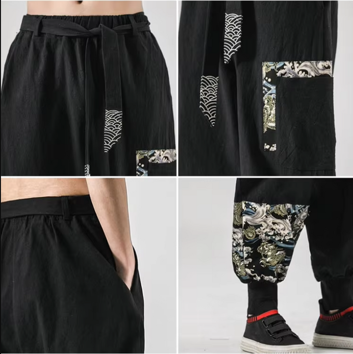 Pantalon Japonais Motifs Traditionnels