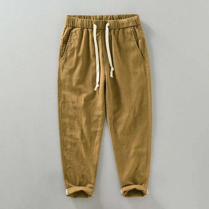 Pantalon Léger Homme en Lin Respirant