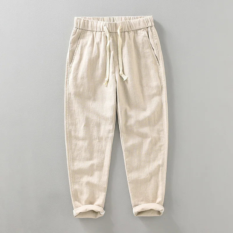 Pantalon Léger Homme en Lin Respirant stylé