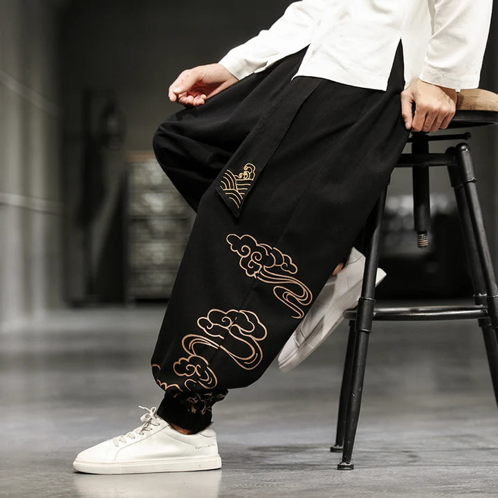 Pantalon Large Japonais Homme