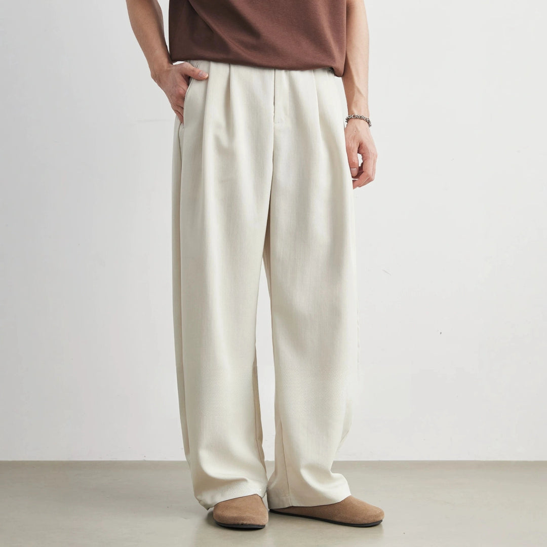 Pantalon Large Plissé Homme