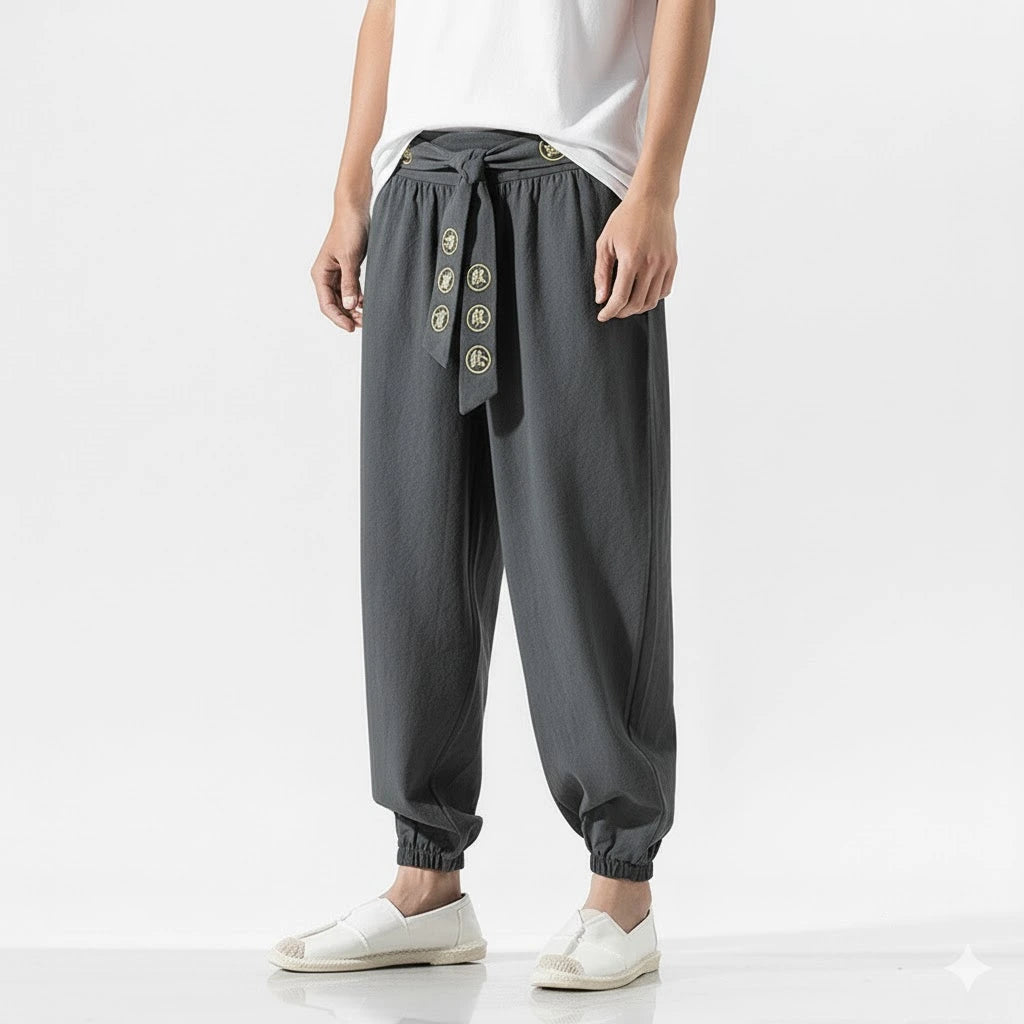 Pantalon Style Japonais Homme