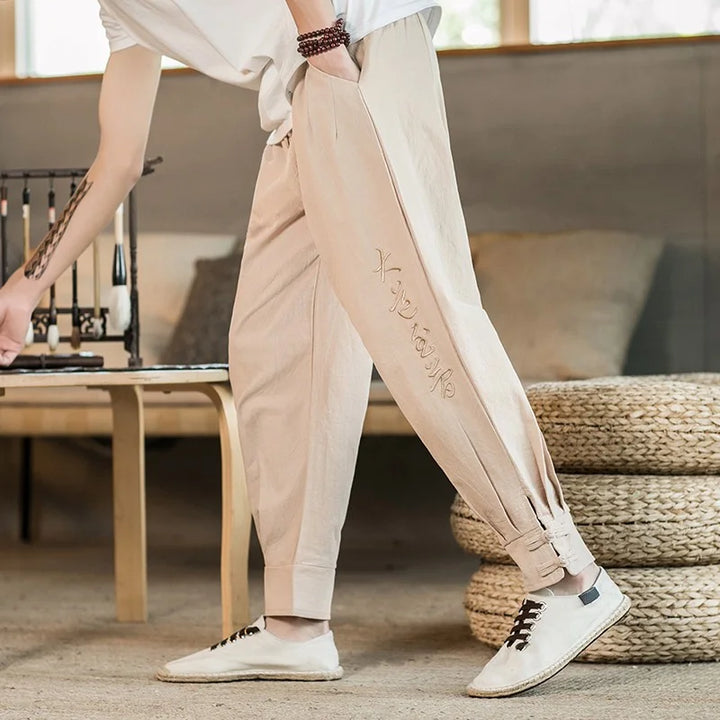 Pantalon Style Japonais décontracté