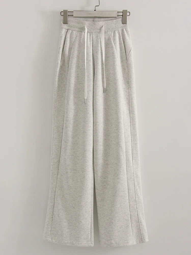 Pantalon Survêtement Femme Japonais gris clair