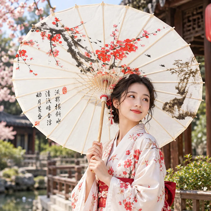 Parapluie japonais sakura Unique