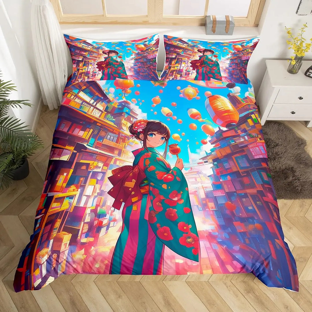 Parure de Lit Ambiance Japonaise