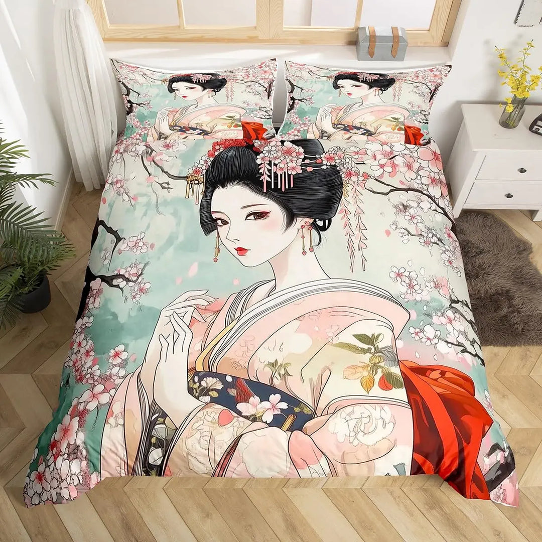 Parure de Lit Geisha Japonaise