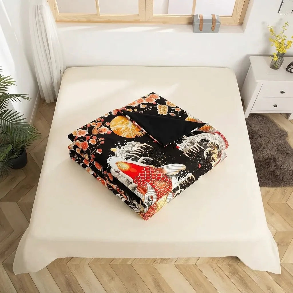 Parure de Lit Japonaise Carpe Koi Chic 